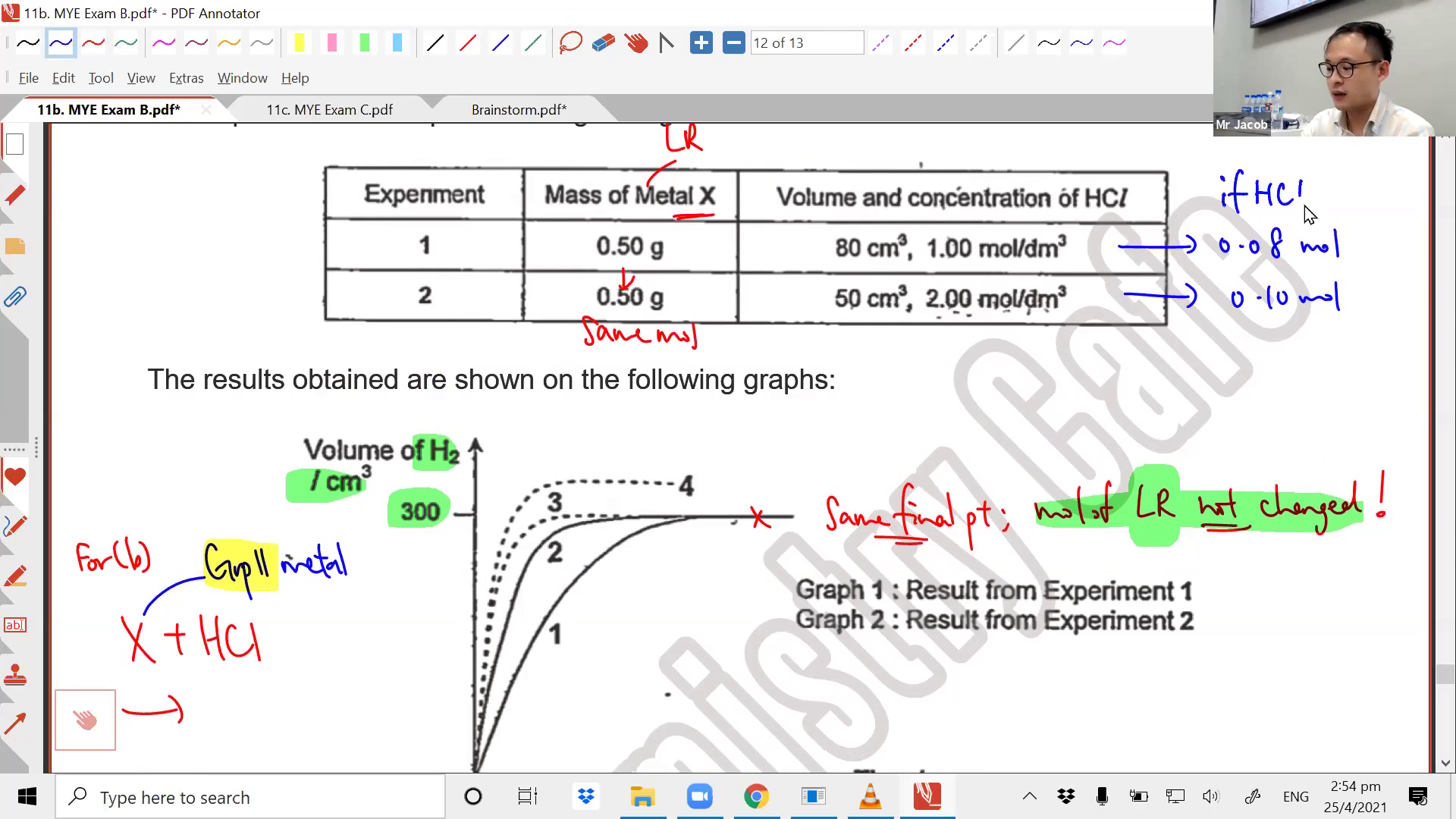 [SPEED OF REACTION] Measurement and Calculations