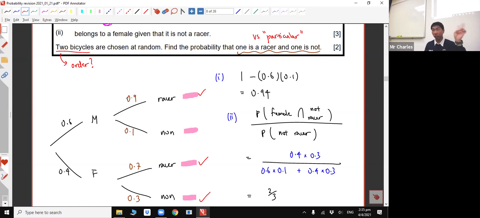 [PROBABILITY REVISION] Conditional Probability