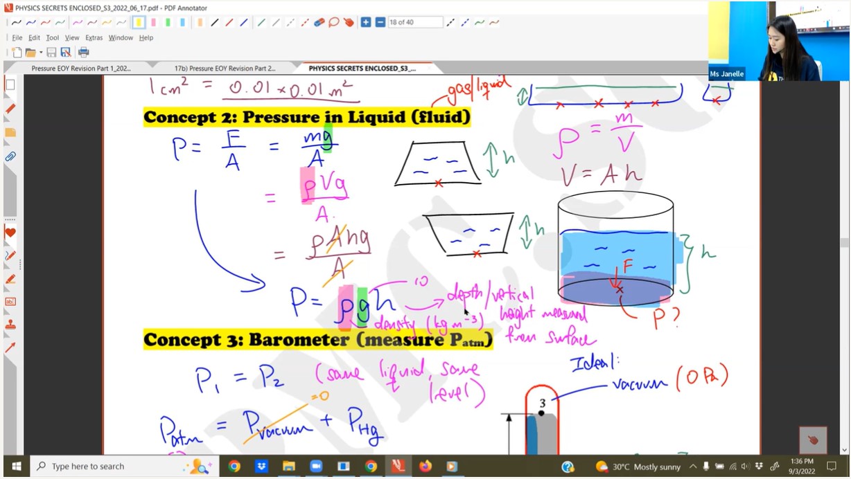 38. Kinetic Model + Pressure EOY Revision L2 - Structured Question [2022] - JT