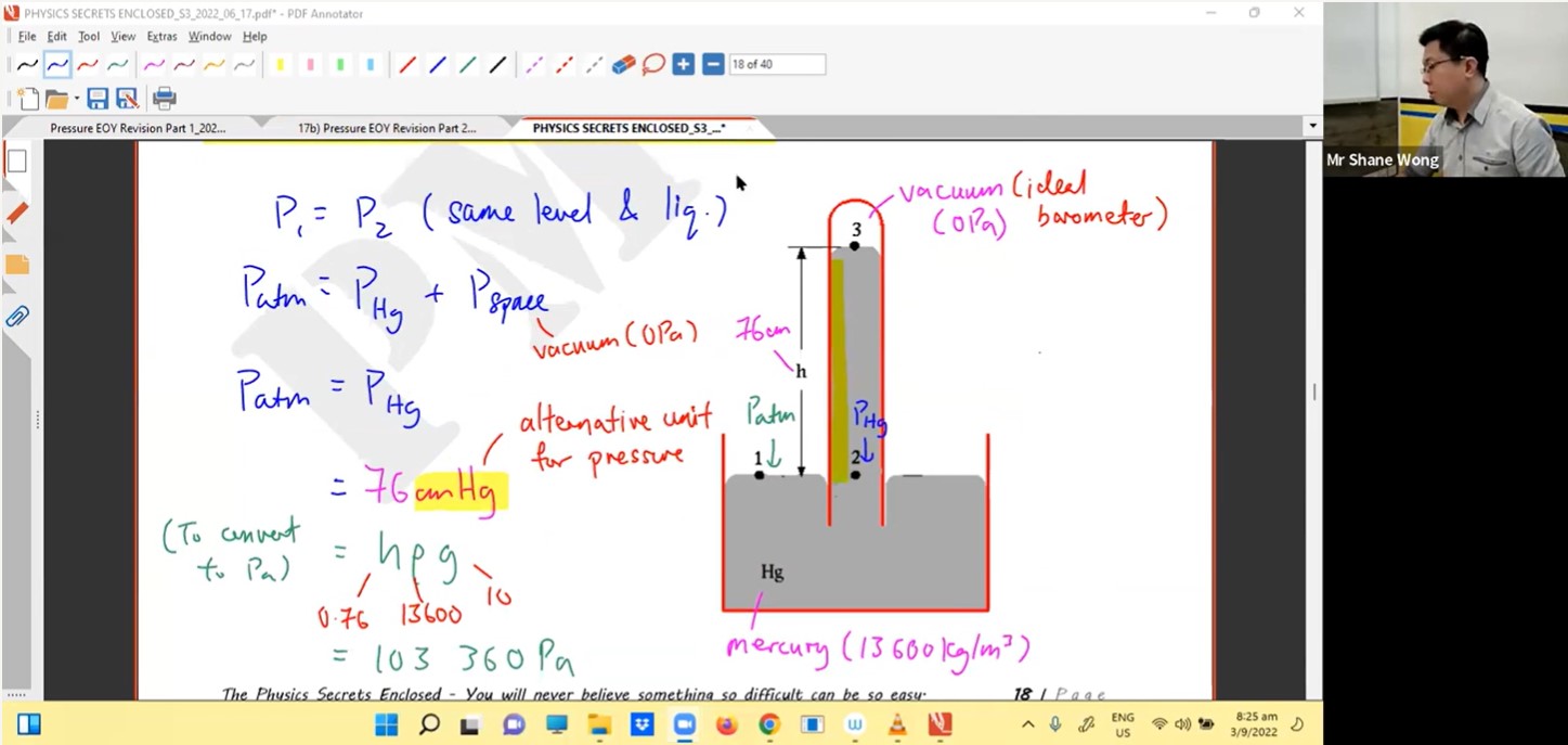 38. Kinetic Model + Pressure EOY Revision L2 - Structured Question [2022] - SW