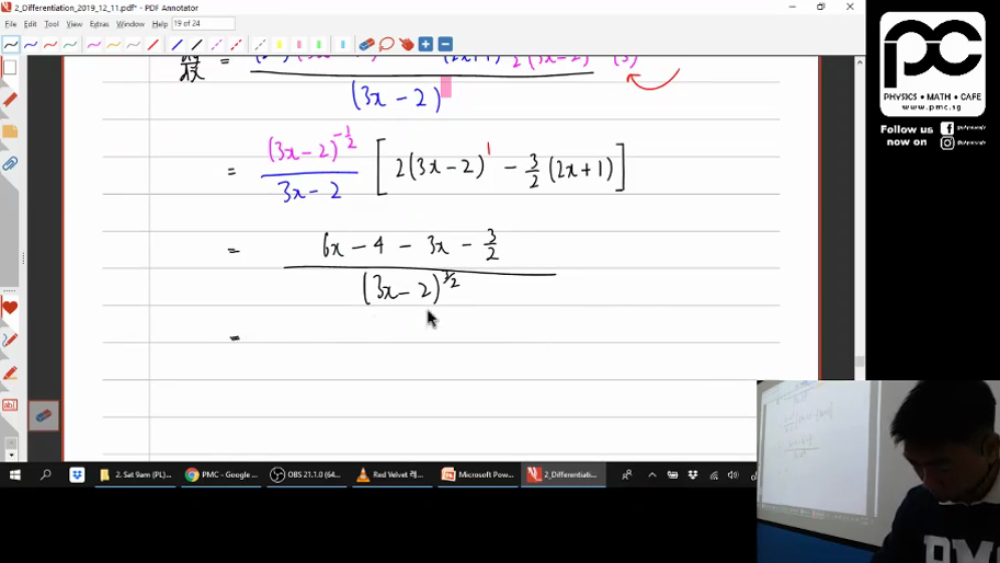 [DIFFERENTIATION] Product and Quotient Rule