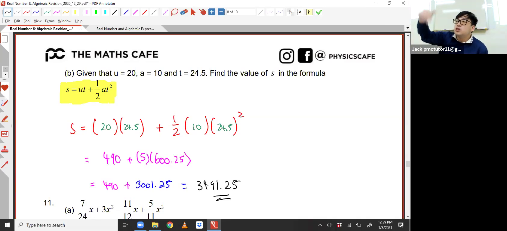 [ALGEBRAIC EXPRESSIONS] Algebraic Fractions