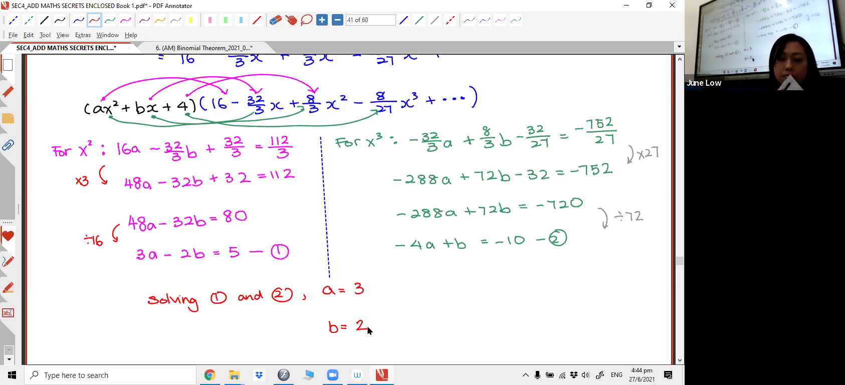 [BINOMIAL THEOREM] Binomial Expansion