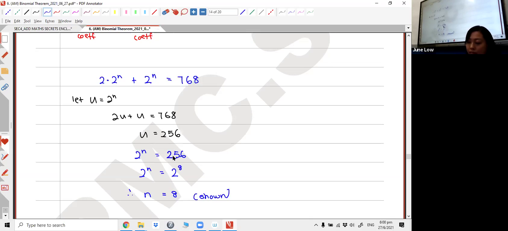 [BINOMIAL THEOREM] Binomial Expansion