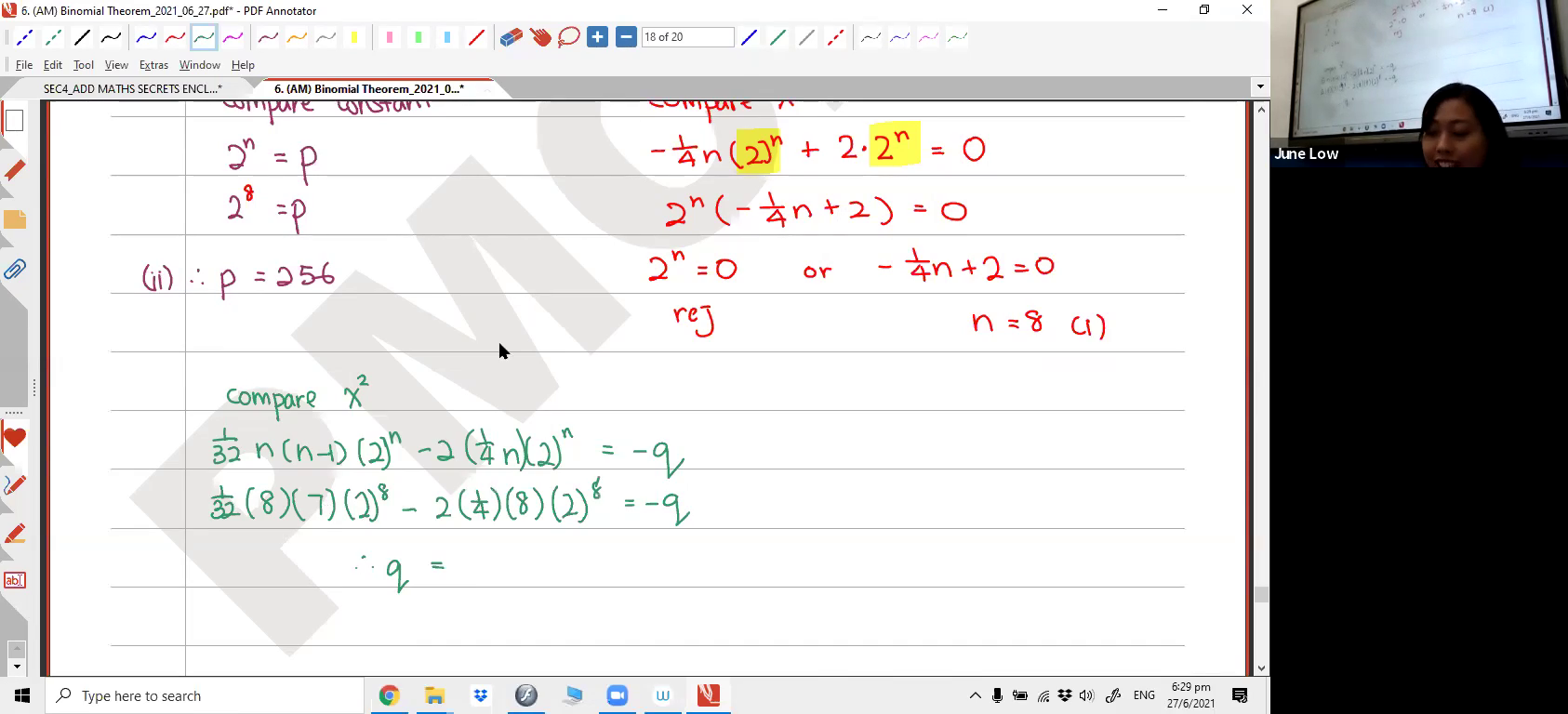 [BINOMIAL THEOREM] Binomial Expansion