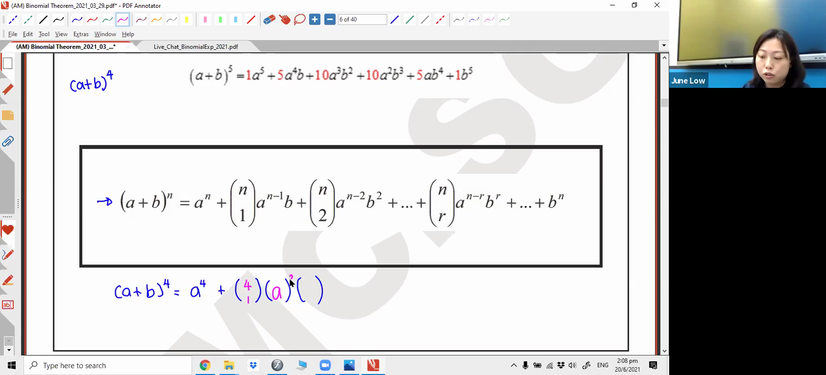 [BINOMIAL THEOREM] Binomial Expansion