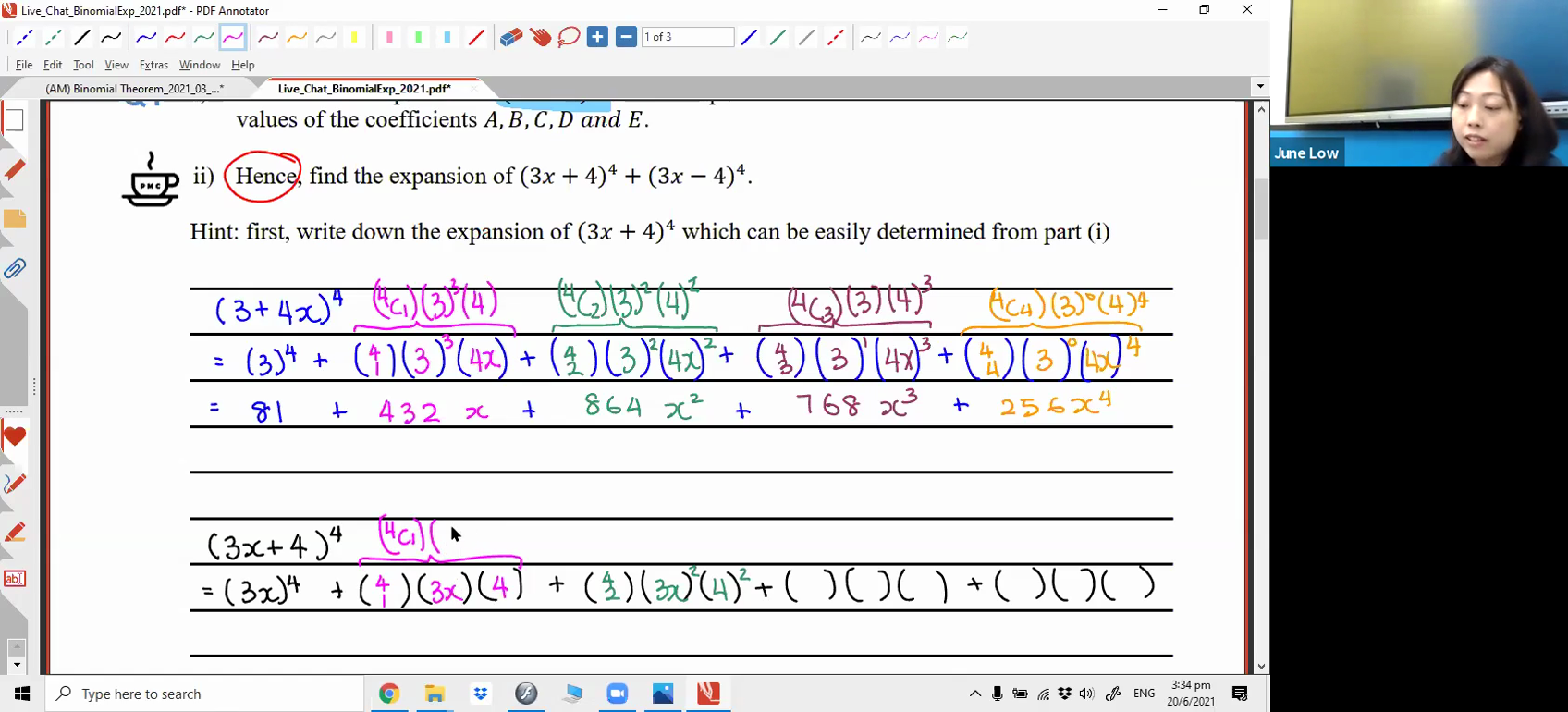 [BINOMIAL THEOREM] Binomial Expansion