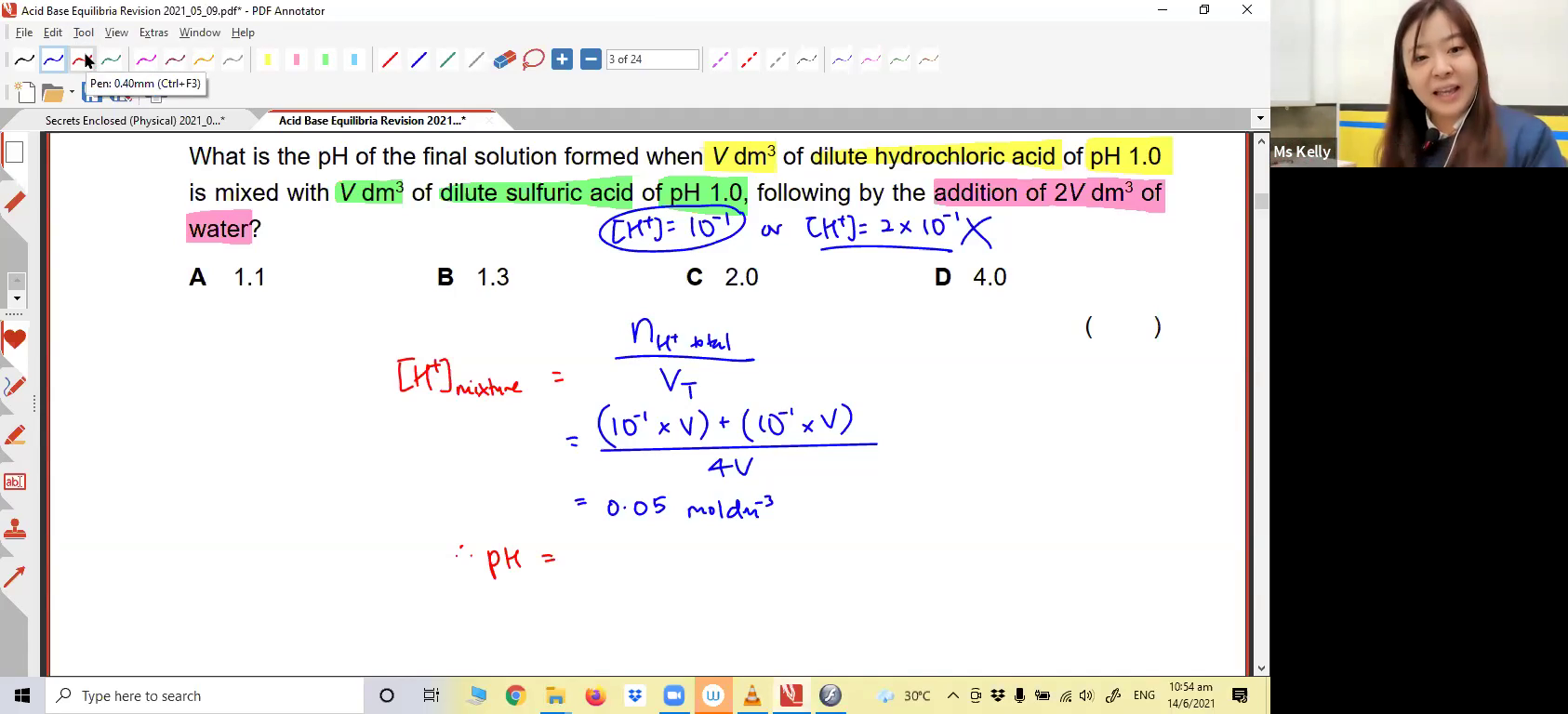 [ACID-BASE EQM] Calculating pH