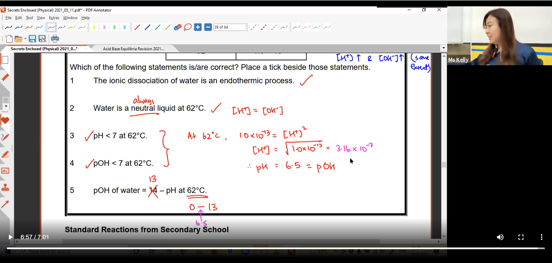 [ACID-BASE EQM] Ionisation of Water
