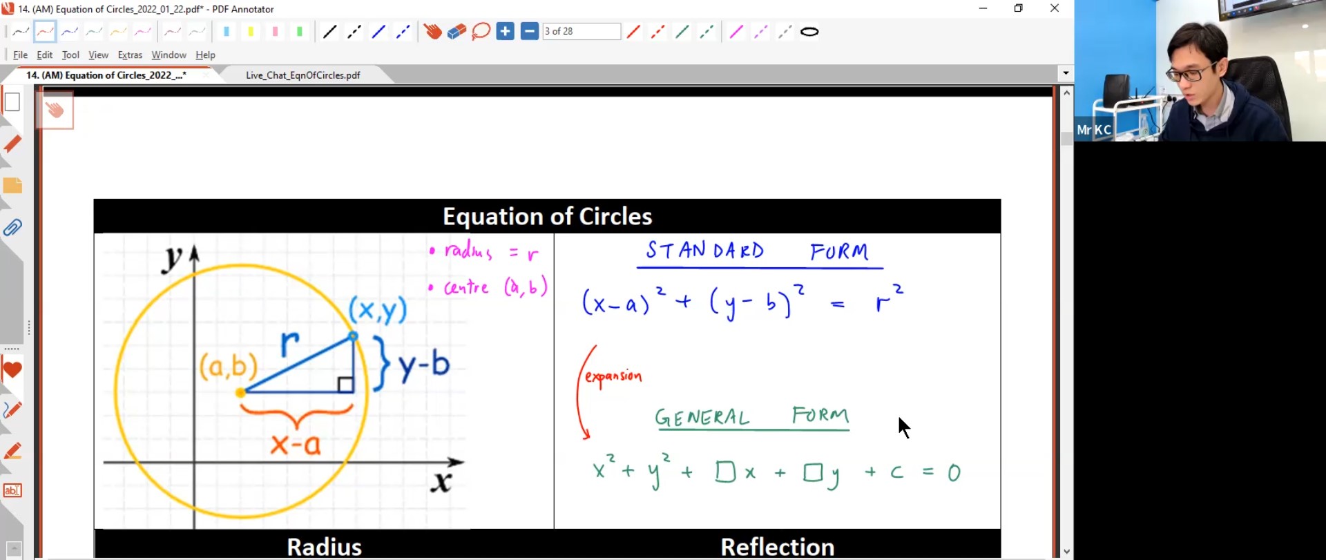 23. (AM) Equation of Circles L2 [2022] - KC