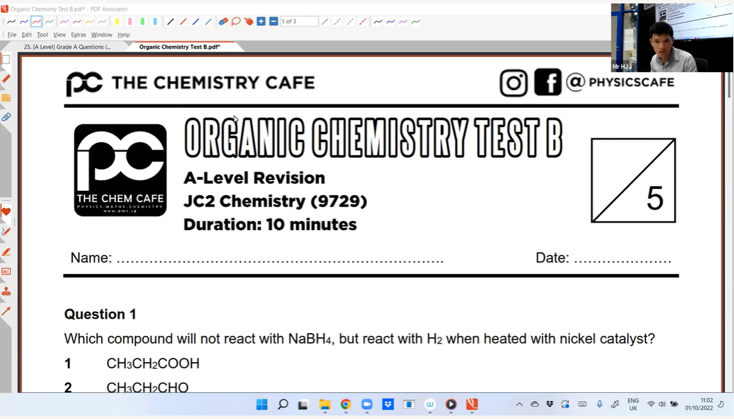 42.Grade A: Organic Chemistry L2 - HJ [2022]