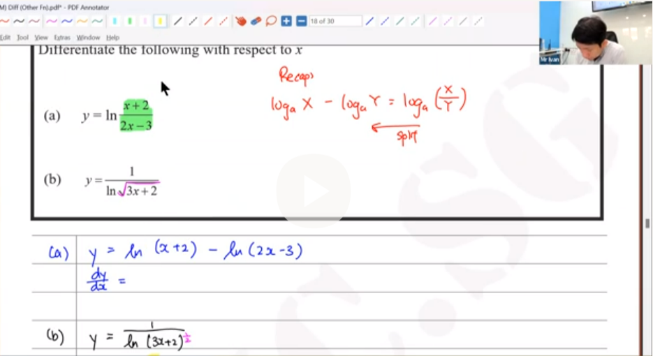 9. Differentiation of Other Functions Part 2 [2023] - Mr. Ivan
